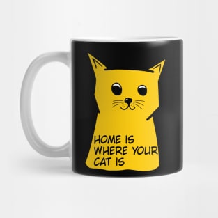 home is where your cat is Mug